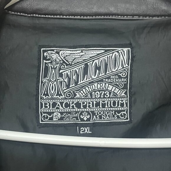 Affliction Black label Faux Leather jacket - Picture 2 of 4
